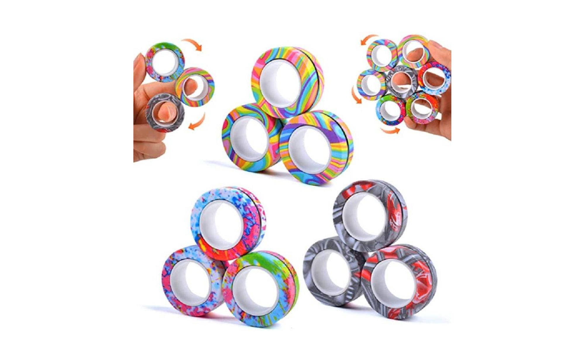 Finger fidget deals magnetic rings