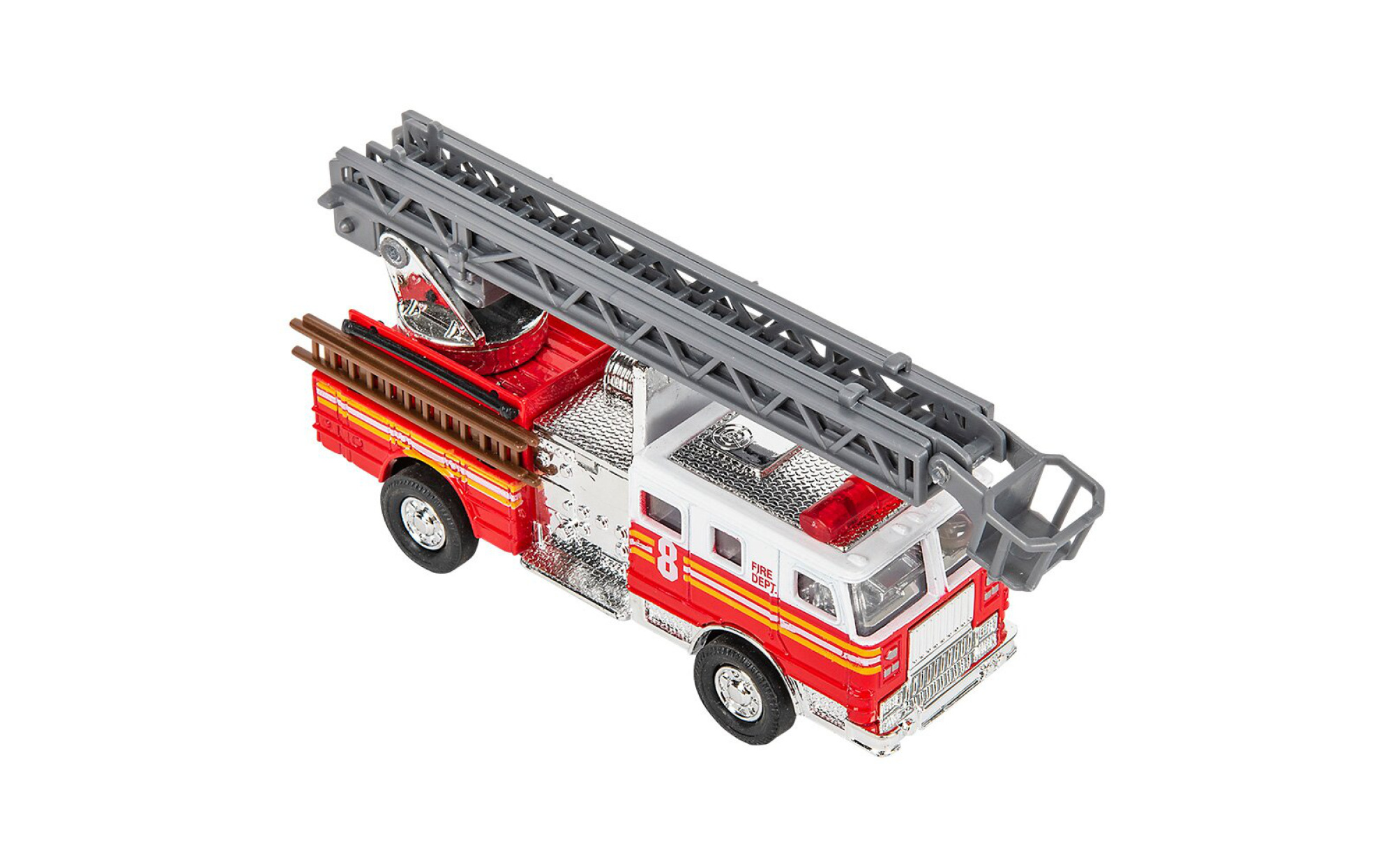 Metal toy store fire trucks