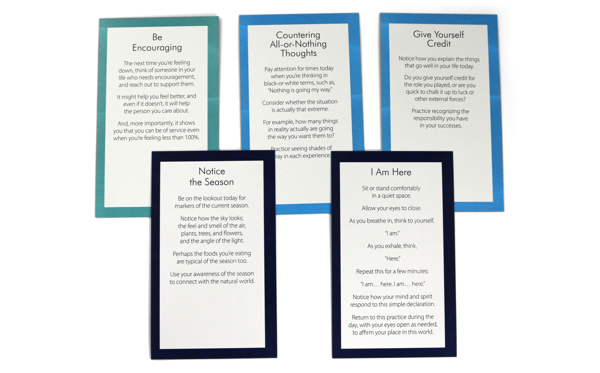 Thought Changing Card Kit for People Who are Anxious