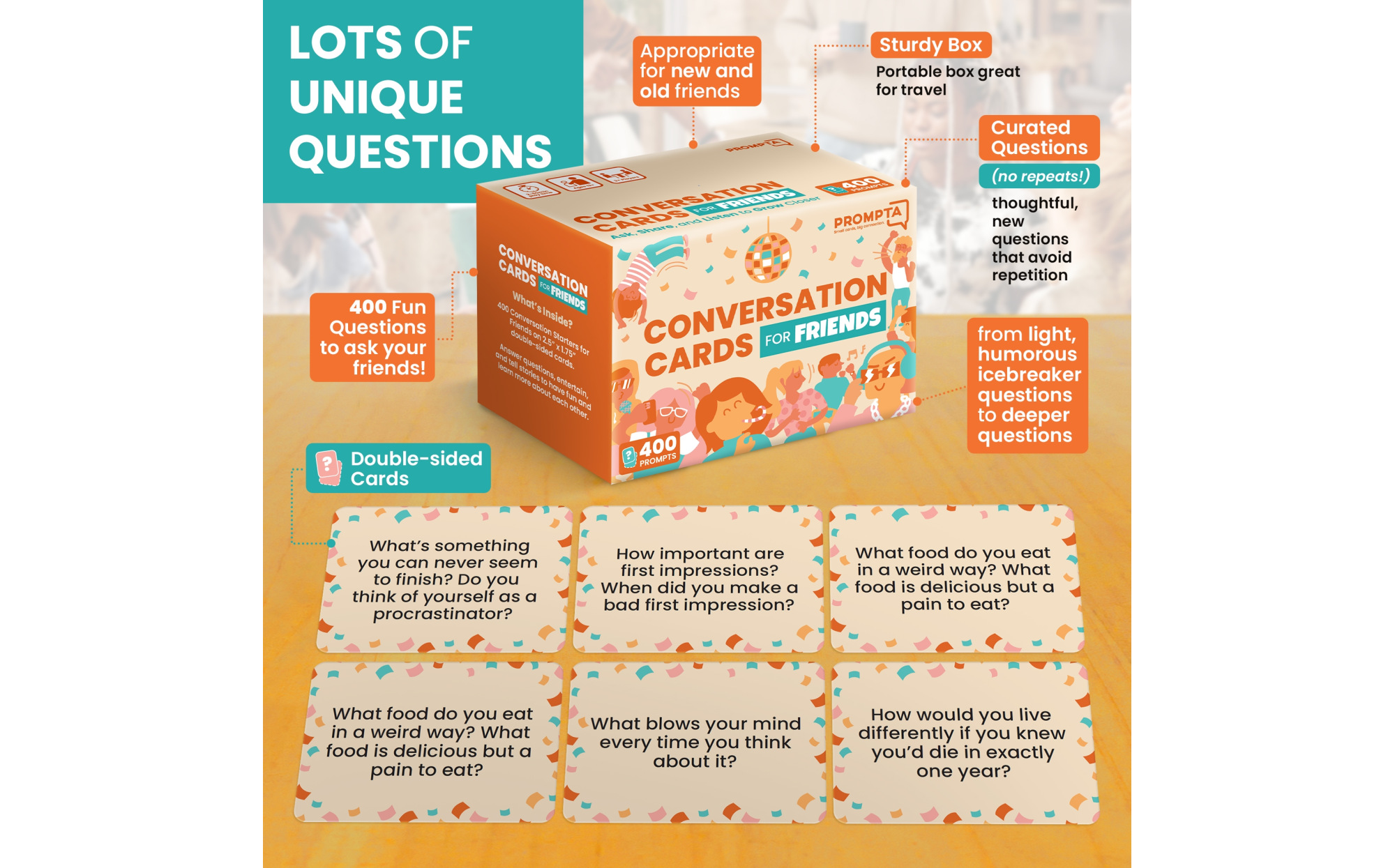 Conversation Cards For Friends: 400 Conversation Starters For Teens And ...